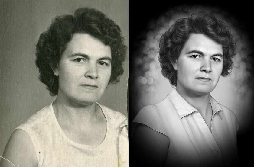 Ретушь на памятник