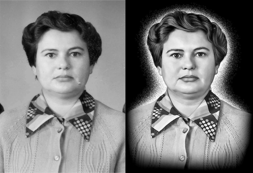 Ретушь на памятник