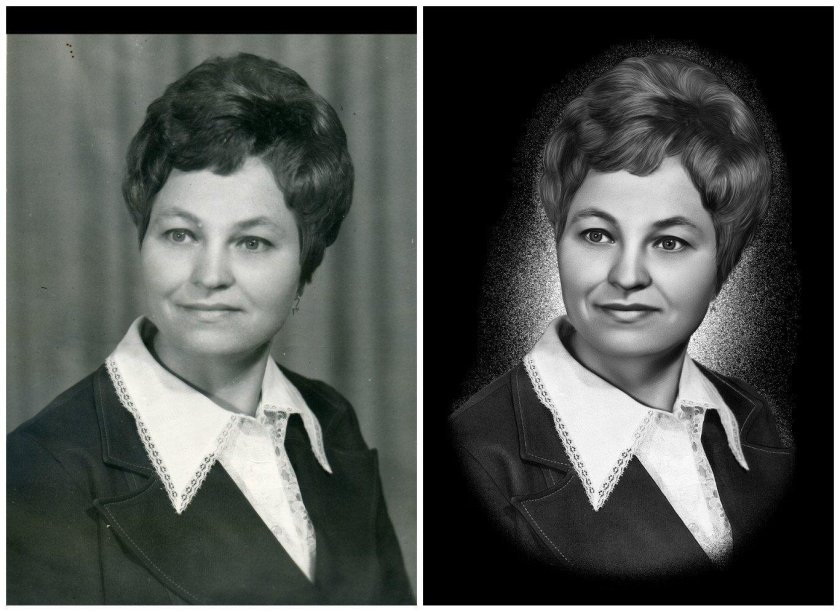 Ретушь для гравировки на памятниках