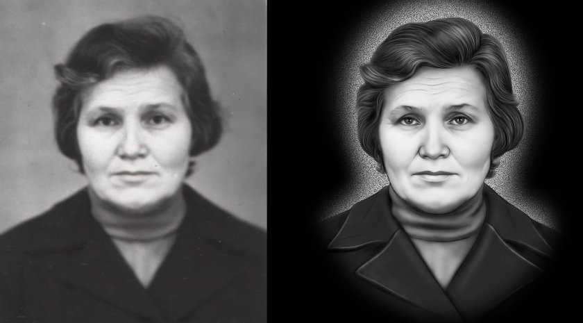 Ретушь портрета на памятник