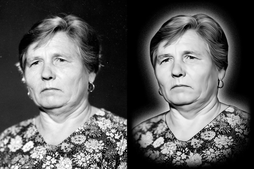 Ретушь на памятник