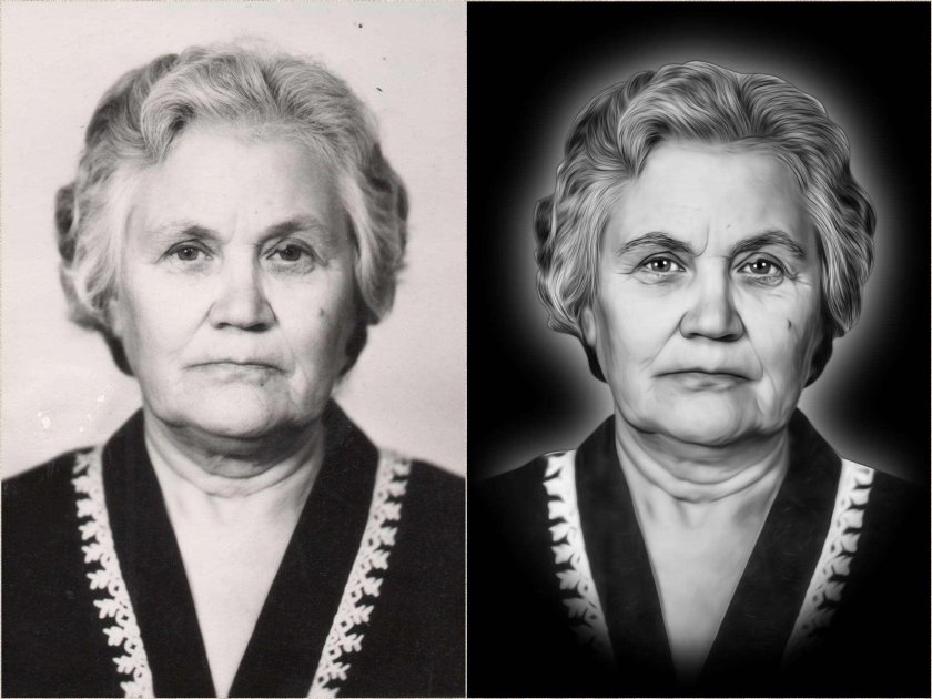 Ретушь на памятник