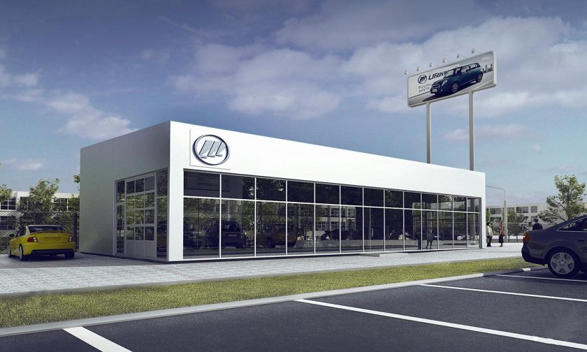 Автосалон фасад