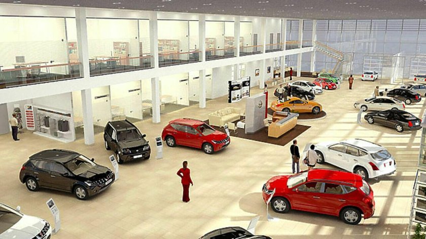 Машины в автосалоне