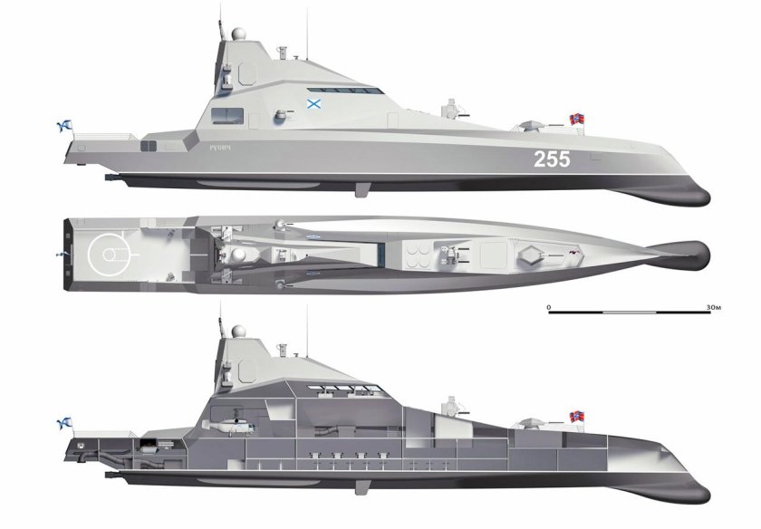 Корвет-тримаран «Русич-2400»