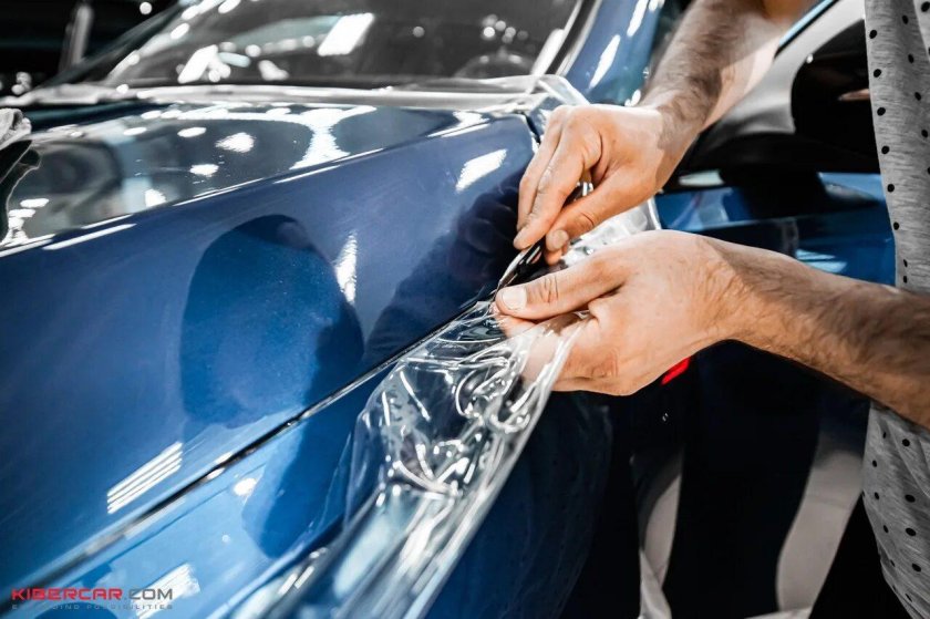 Оклейка антигравийной пленкой