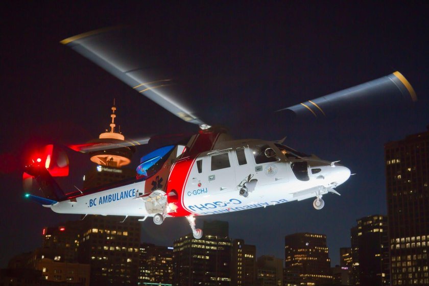 Ночной полет на вертолете