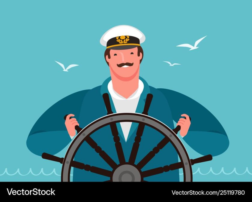 Моряк у штурвала