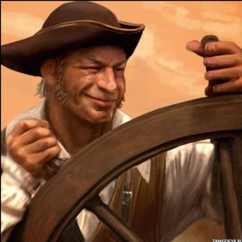 Пират за штурвалом