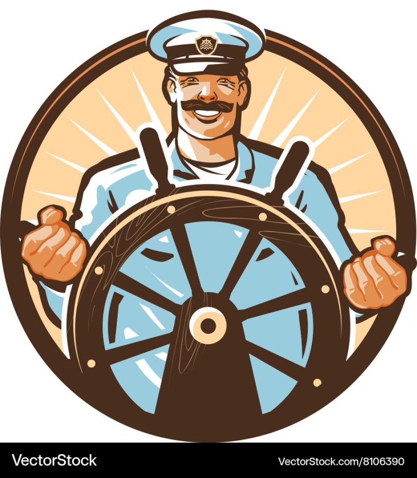 Моряк у штурвала