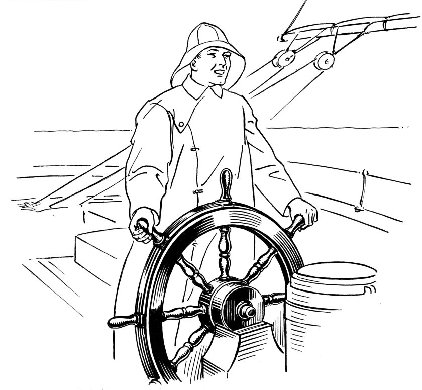 Моряк раскраска для детей