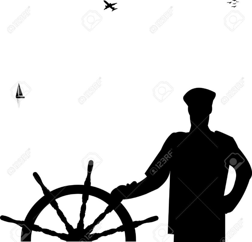 Силуэт моряка