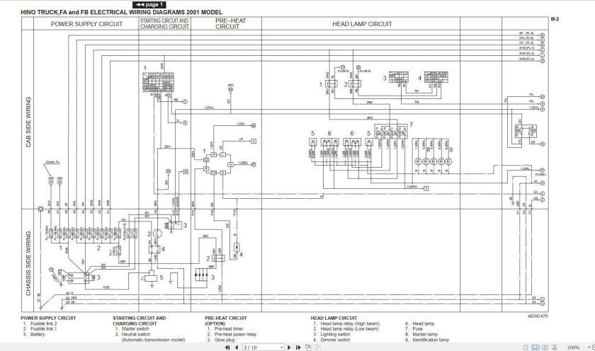 Схема генератора Хино 500