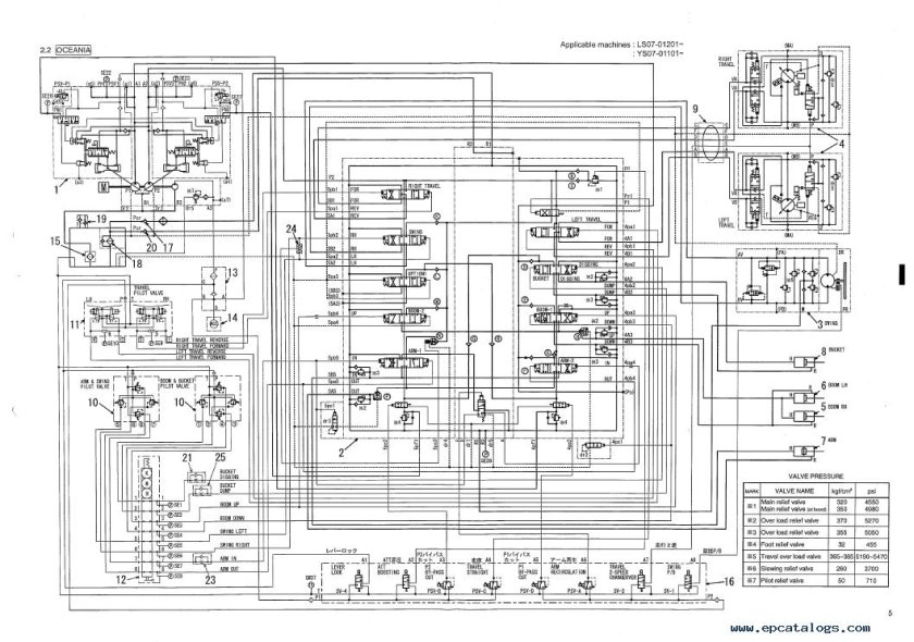 Kobelco rk450 гидравлическая схема