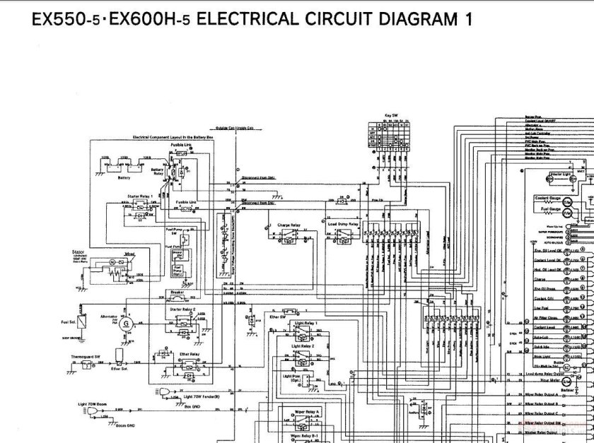 Электросхема Хитачи 330