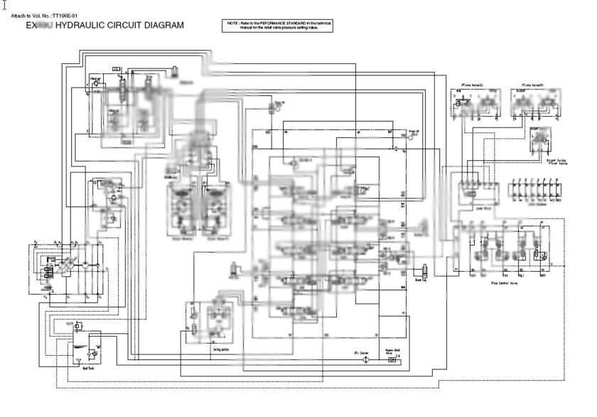 Электрическая схема экскаватора Hitachi