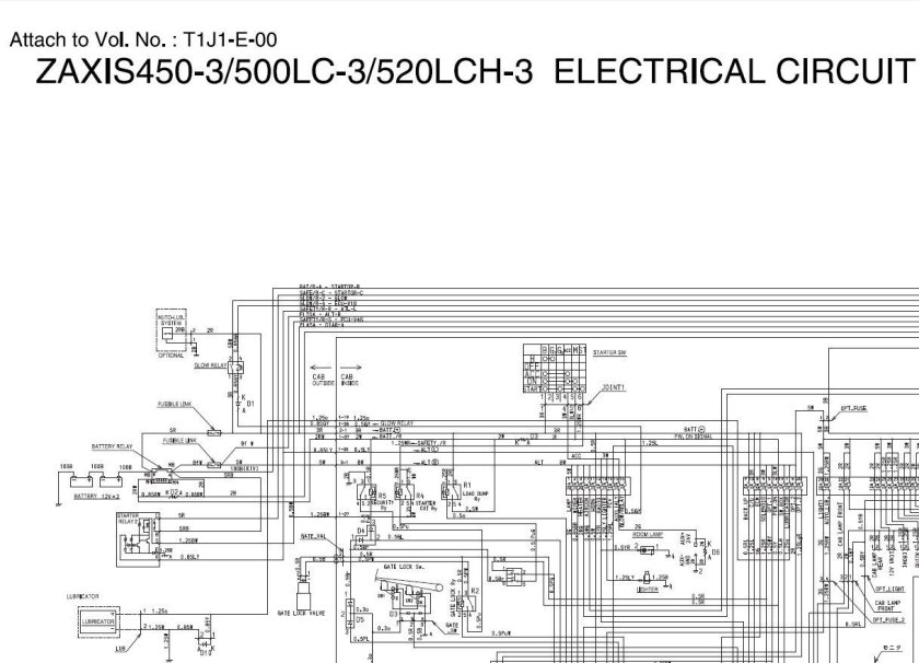 Hitachi 400 LCH гидросхема