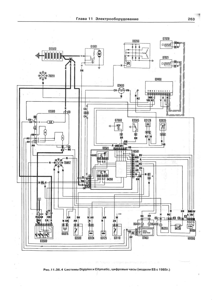 Схема электрооборудования Фиат типо