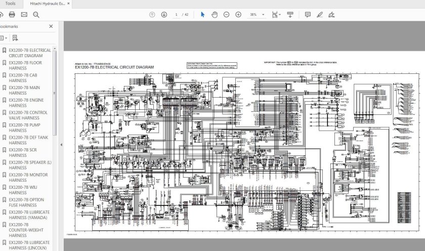 Электросхема экскаватора Hyundai 330