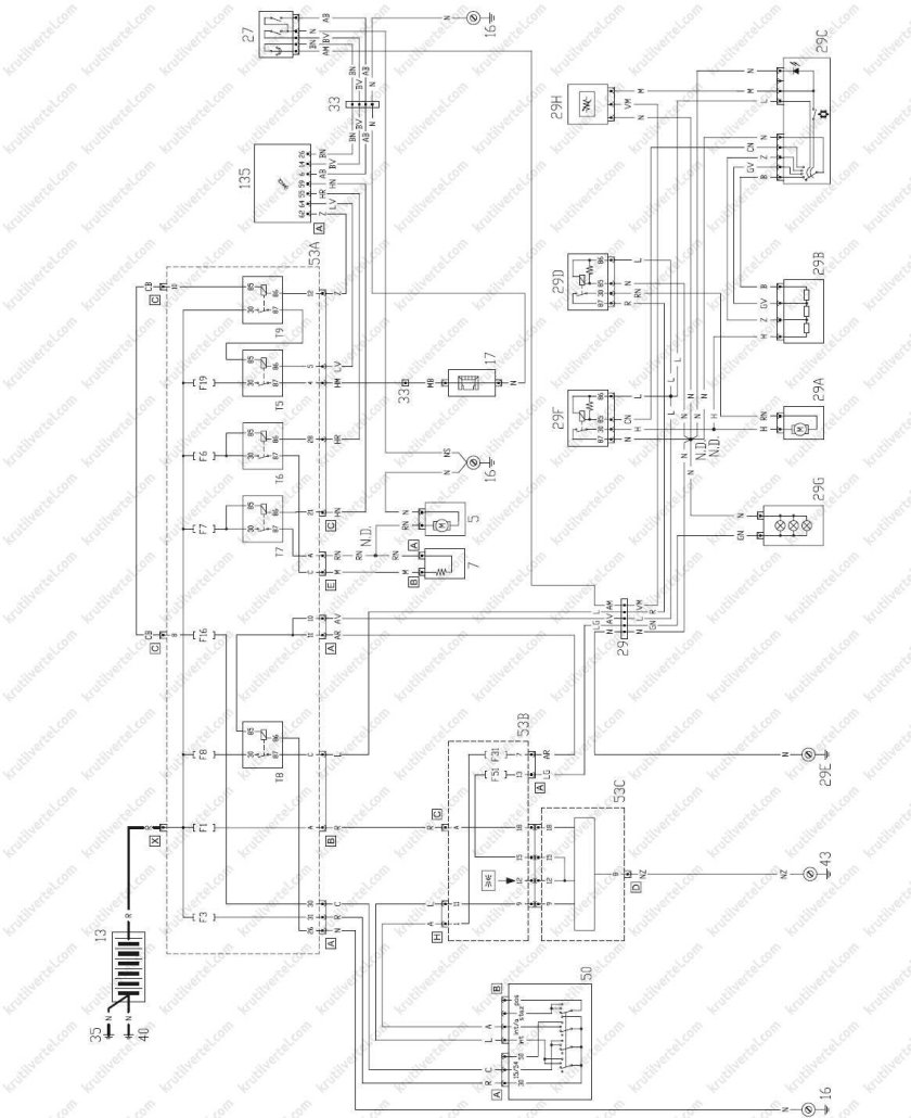 Электрическая схема be 061 m