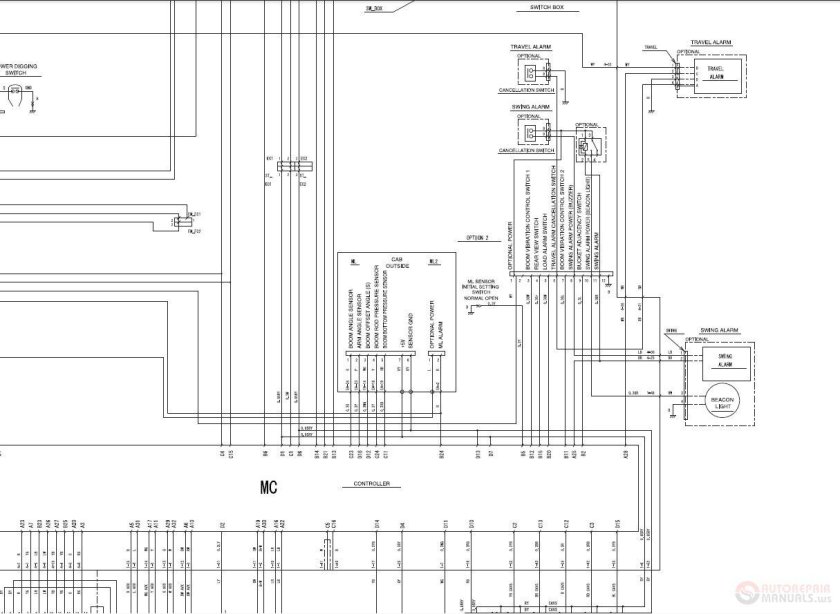 Hitachi 200 экскаватор схема