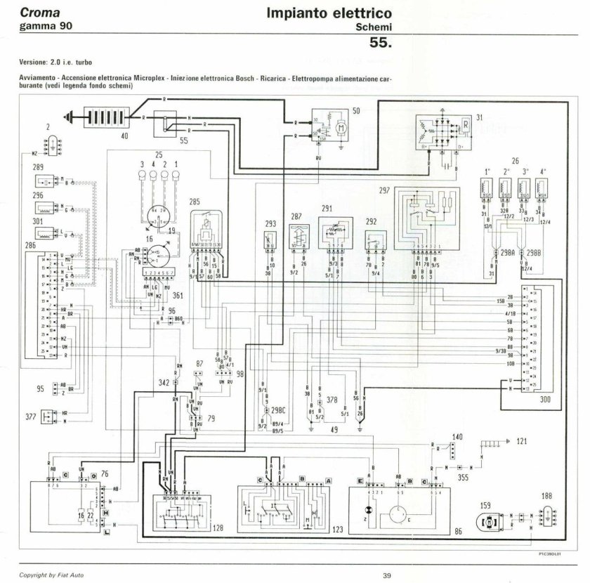 Схема проводки Fiat Ulysse