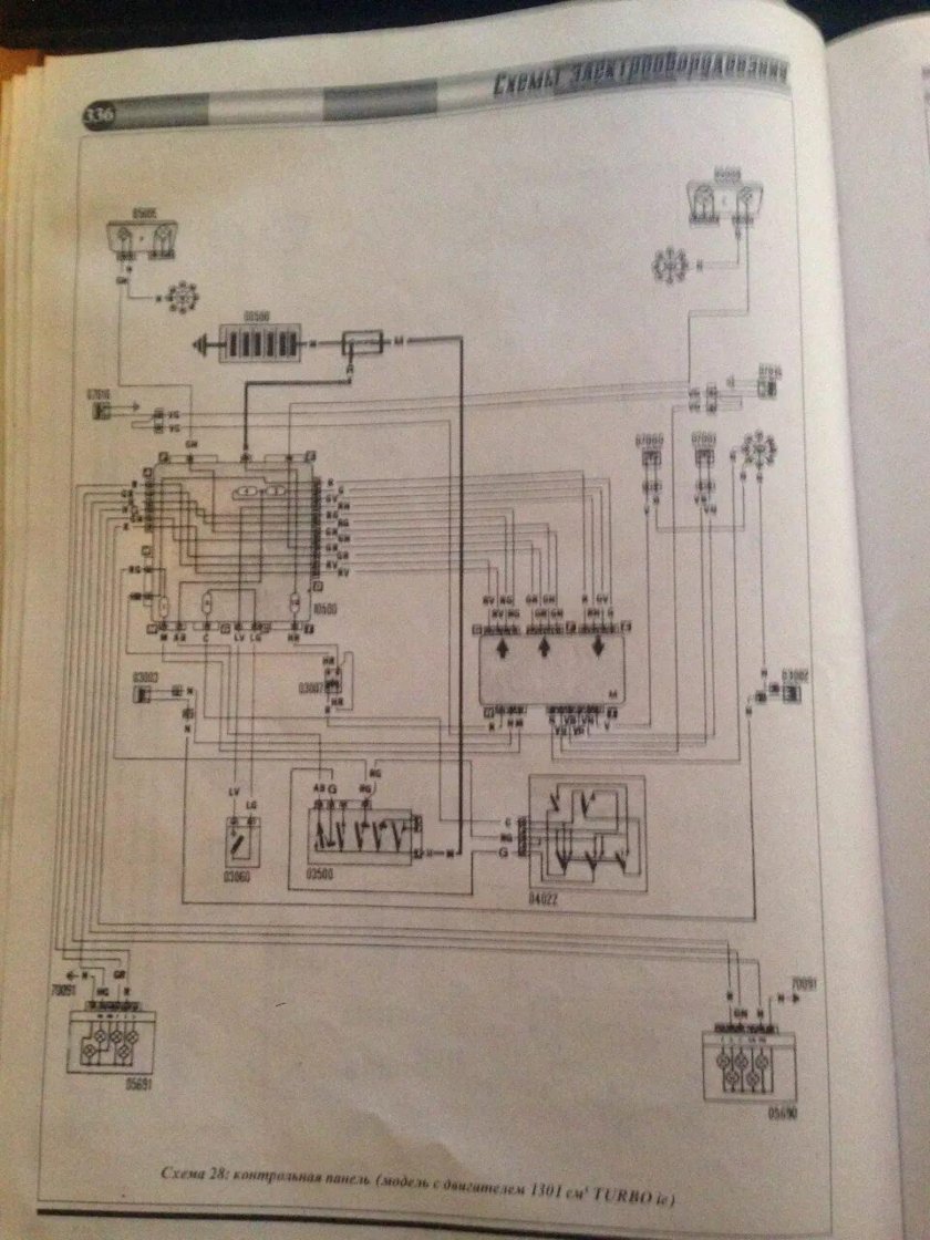 Электросхема фиат уно