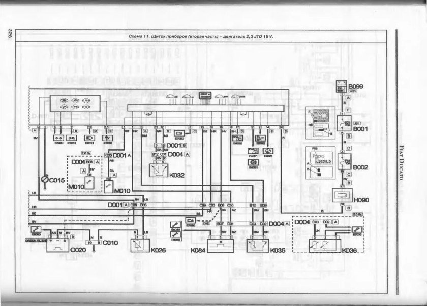 Электрическая схема Фиат Дукато 244 Елабуга