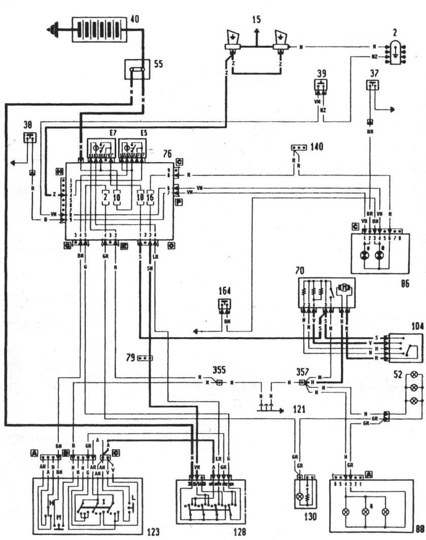Электрические схемы автомобиля Fiat Ducato 1992 год