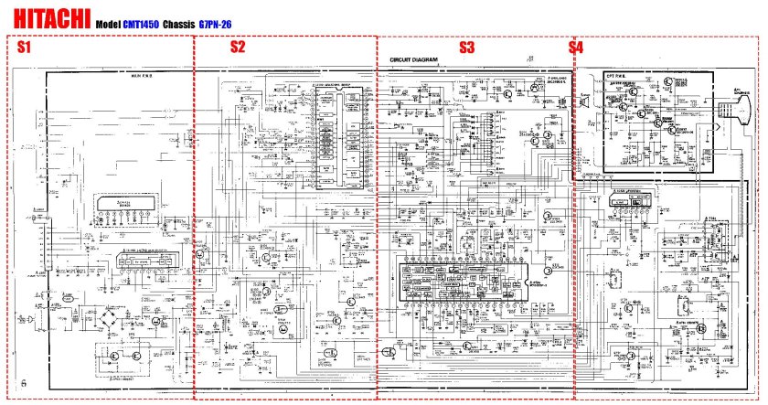 Схема телевизора Hitachi cmt2191