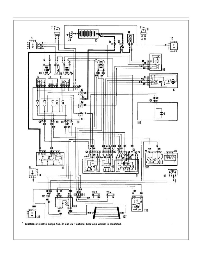 Схема электрооборудования Фиат уно