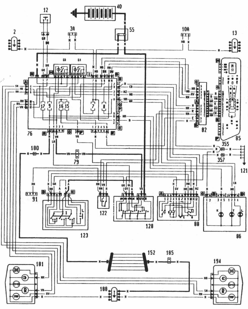 Fiat Croma электросхемы