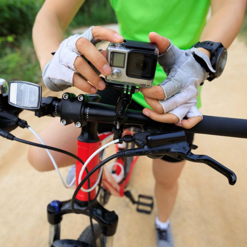 Как закрепить камеру на велосипеде
