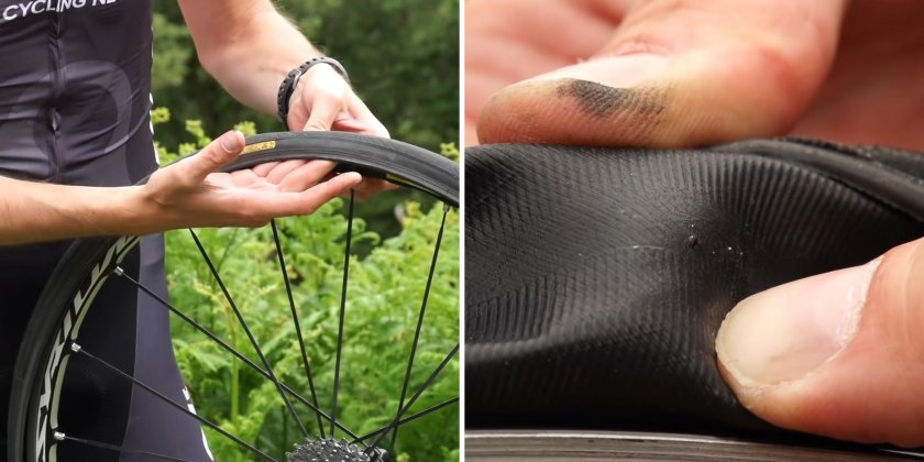 Заклейка камеры велосипеда