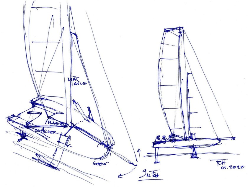 Катамаран Торнадо чертежи