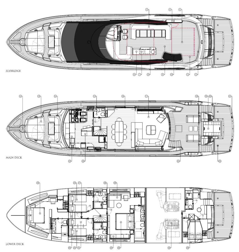 Яхта моторная