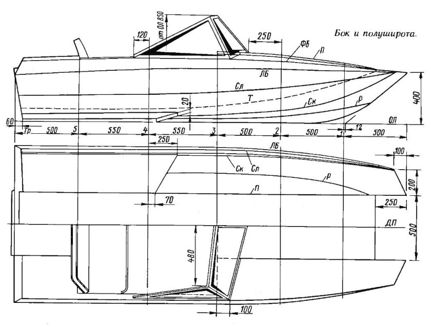 Моторный катамаран лангуст