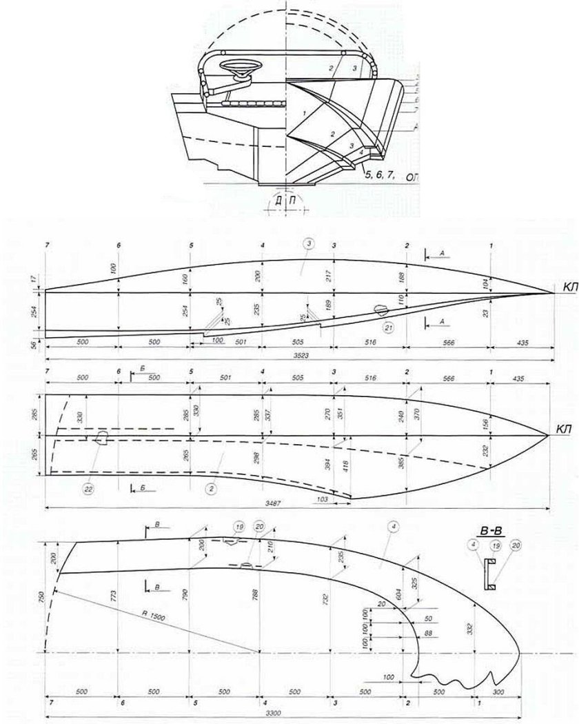 Мотолодка Нептун 33 чертежи