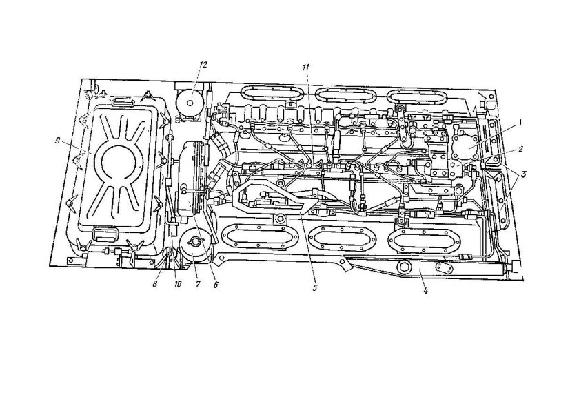 Двигатель танка т72 схема