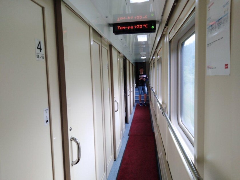 Двухэтажный вагон РЖД купе