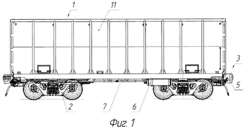 Полувагон 12-532 чертеж