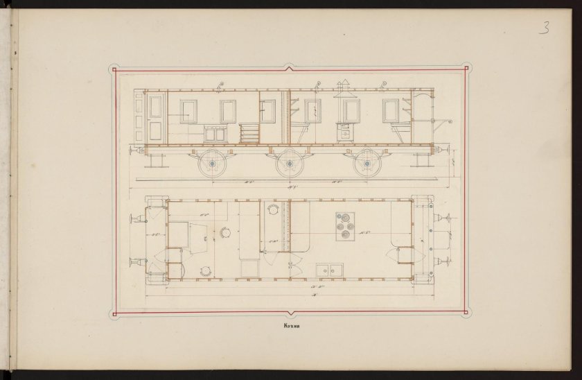 Вагон ресторан чертеж