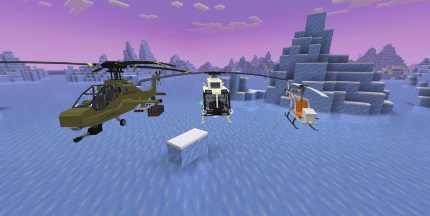 Вертолет в МАЙНКРАФТЕ мод