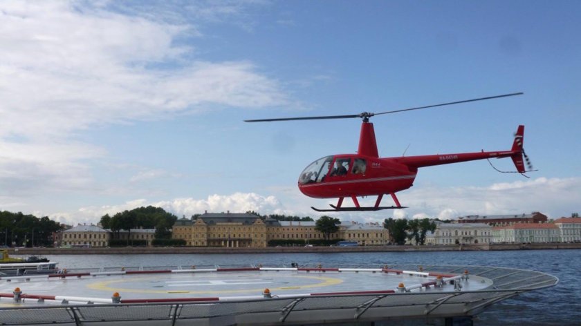 Вертолетная площадка для Robinson r44