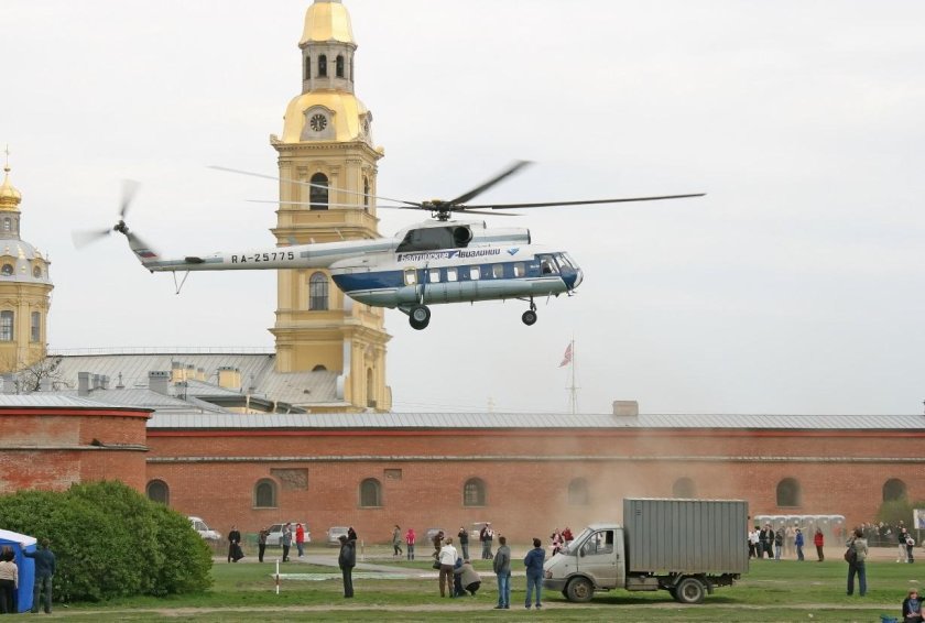 Вертолетная площадка Петропавловская крепость Санкт-Петербург