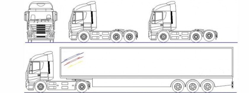 Габариты Ивеко Стралис тягач