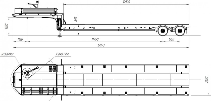 Трал Kassbohrer lb5e чертеж