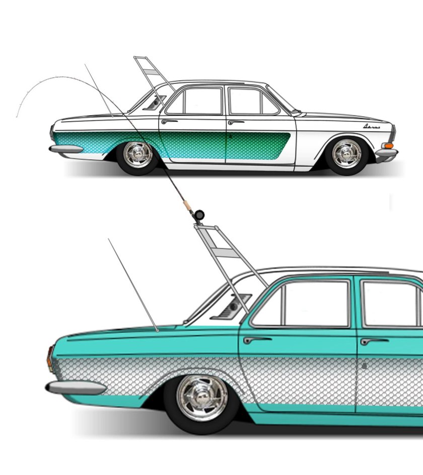 Волга ГАЗ 24 лоурайдер