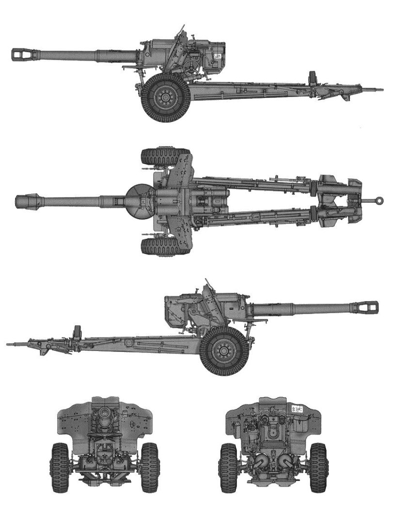 152 Mm Towed Gun-Howitzer m1955 (d-20)