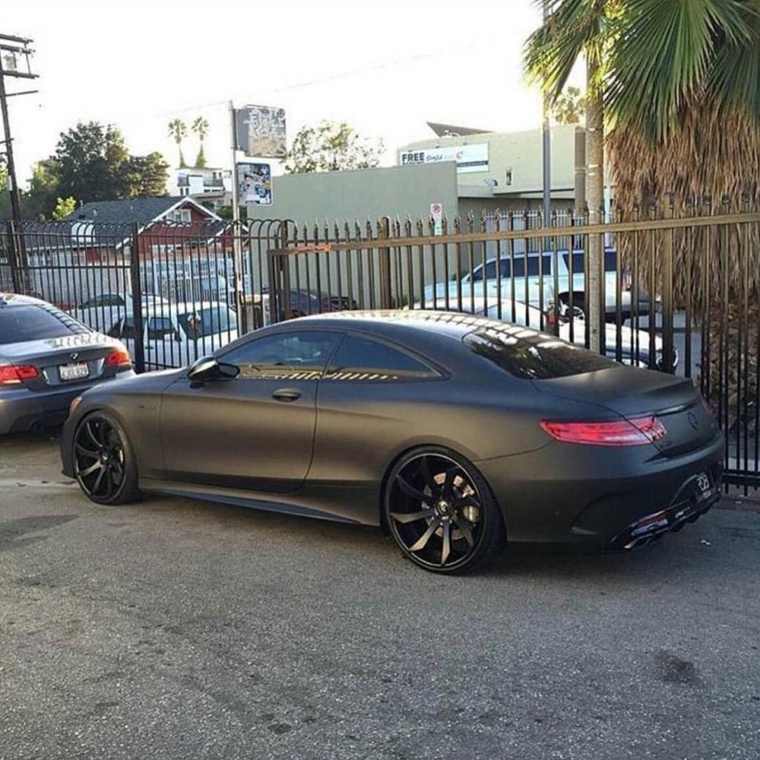 Мерседес s63 матовый черный